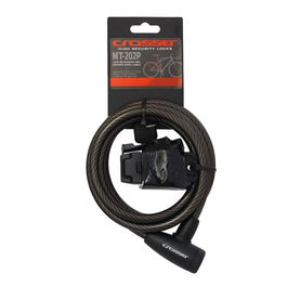 Incuietoare Cablu CROSSER MT 202P 10mm/180cm - Black