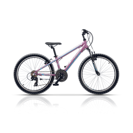 Bicicleta copii mtb CROSS Speedster girl - 24 - 300mm - Mov | 8-10 ani