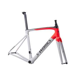 Cadru SPECIALIZED S-Works Roubaix - Gloss/Satin - Dove Gray/Rocket Red/Back 61