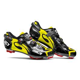 Pantofi ciclism SIDI Drako Carbon Mtb SRS negru/galben fluo 43.5
