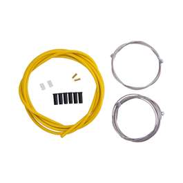 Set cablu + camasa frana CONTEC Neostop fata/spate - Yellow