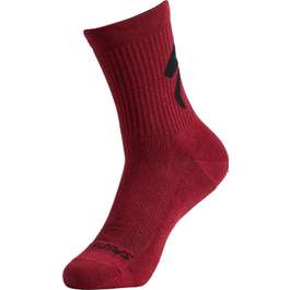 Sosete SPECIALIZED Cotton Tall Logo - Maroon S