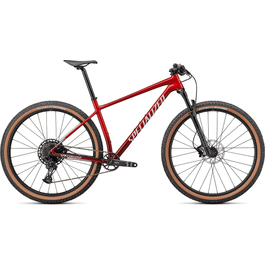 Bicicleta SPECIALIZED Chisel Comp - Gloss Red Tint Fade over Brushed Silver S