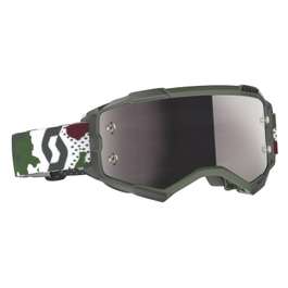 Ochelari Goggle SCOTT Fury Dark Green/White/Silver Chrome Works