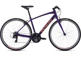 Bicicleta SPECIALIZED Sirrus V-Brake - Women's Spec - Satin Plum Purple/Acid Lava L